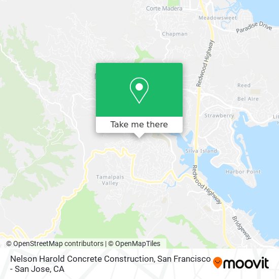 Mapa de Nelson Harold Concrete Construction