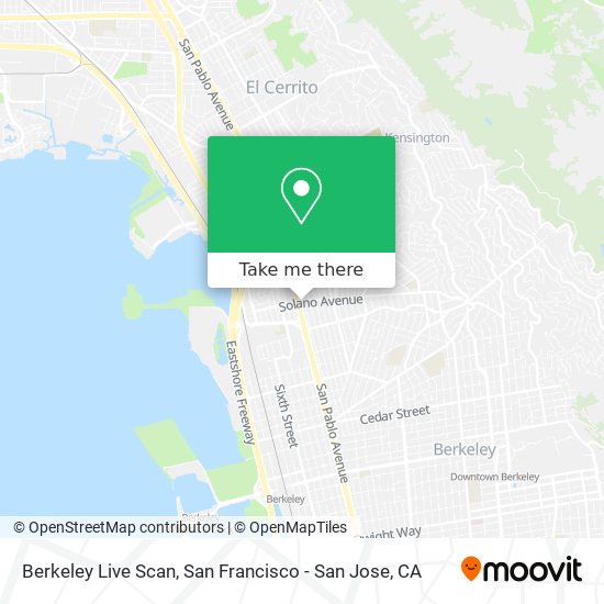 Mapa de Berkeley Live Scan