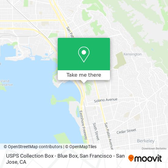 USPS Collection Box - Blue Box map