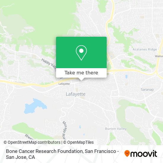 Bone Cancer Research Foundation map