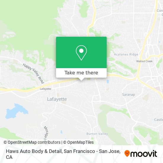 Haws Auto Body & Detail map