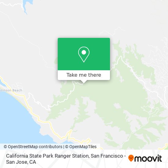 Mapa de California State Park Ranger Station