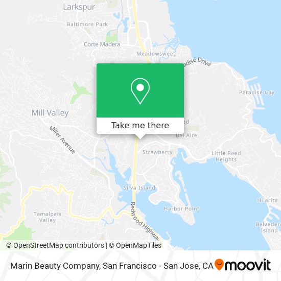 Marin Beauty Company map