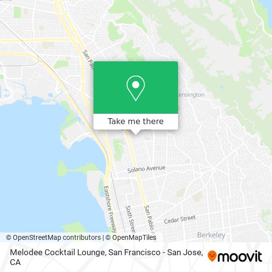 Mapa de Melodee Cocktail Lounge