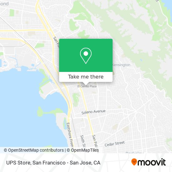 UPS Store map