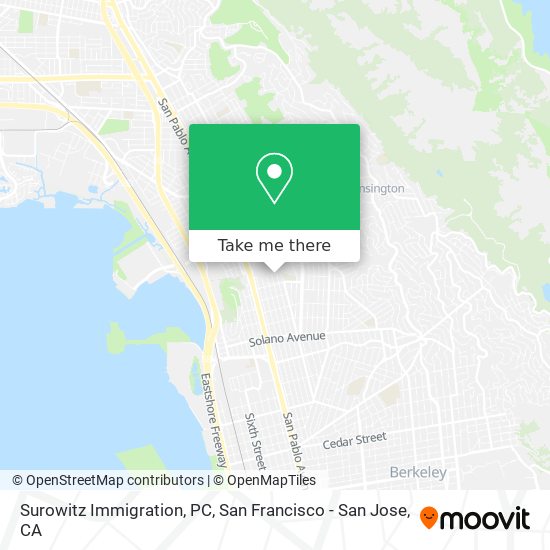 Surowitz Immigration, PC map