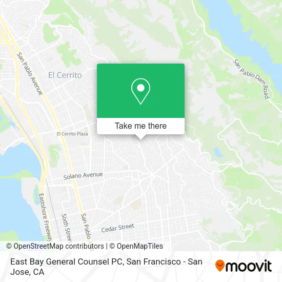 Mapa de East Bay General Counsel PC