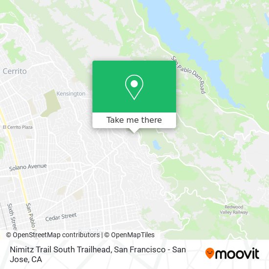 Mapa de Nimitz Trail South Trailhead
