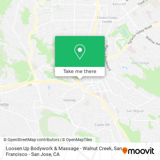 Loosen Up Bodywork & Massage - Walnut Creek map