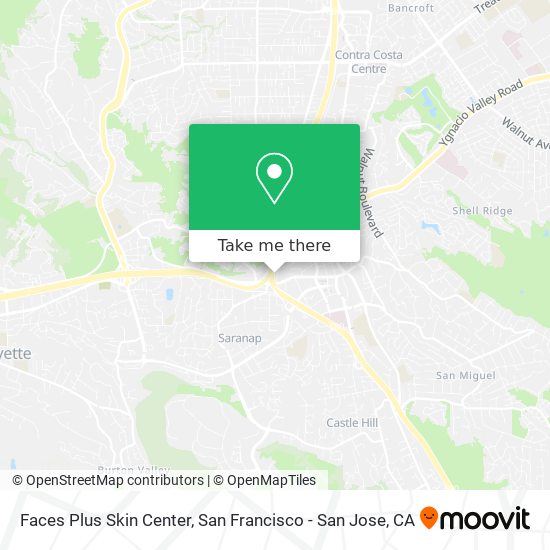 Faces Plus Skin Center map