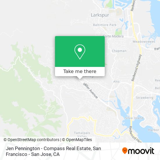 Jen Pennington - Compass Real Estate map