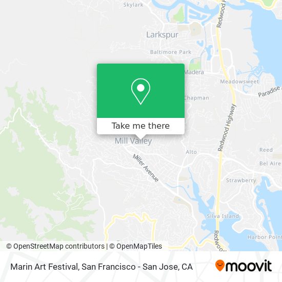 Marin Art Festival map