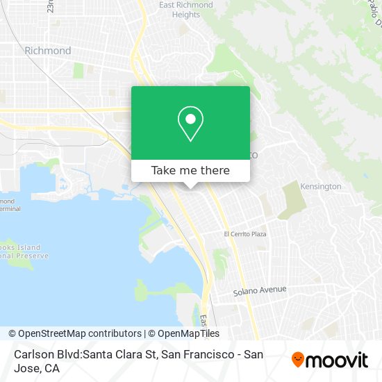 Carlson Blvd:Santa Clara St map