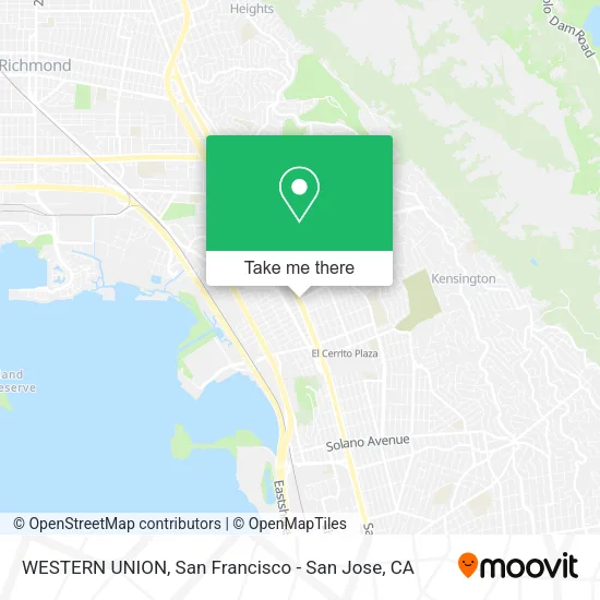 Mapa de WESTERN UNION