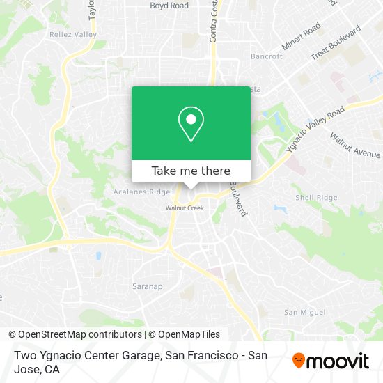 Two Ygnacio Center Garage map