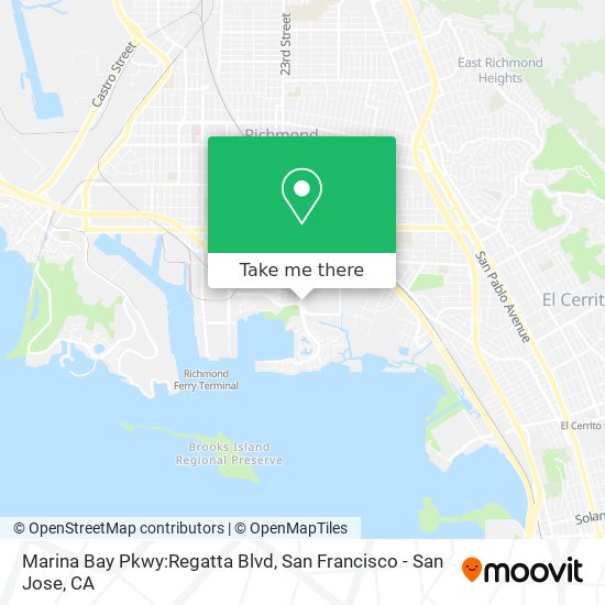 Mapa de Marina Bay Pkwy:Regatta Blvd