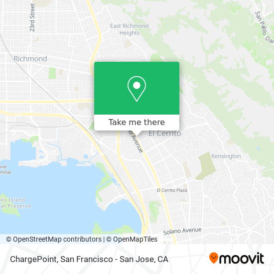 Mapa de ChargePoint