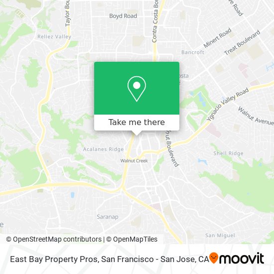 Mapa de East Bay Property Pros