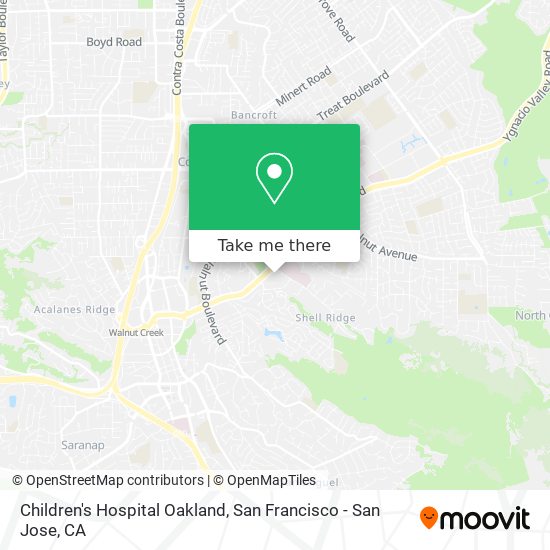 Mapa de Children's Hospital Oakland