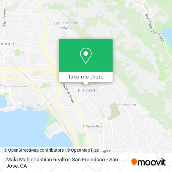 Mala Mahlebashian Realtor map