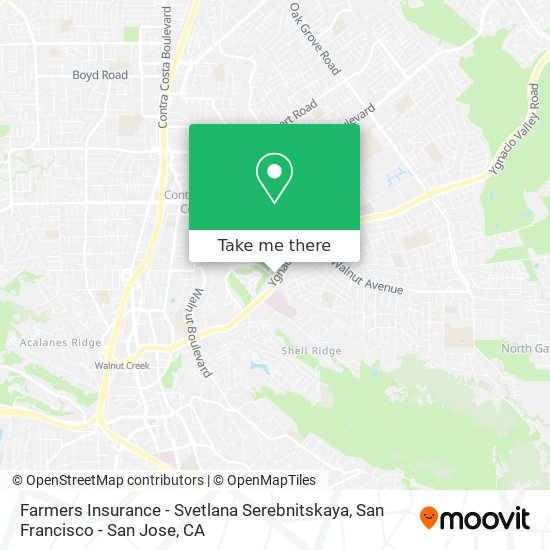 Farmers Insurance - Svetlana Serebnitskaya map