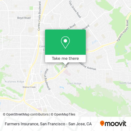 Mapa de Farmers Insurance