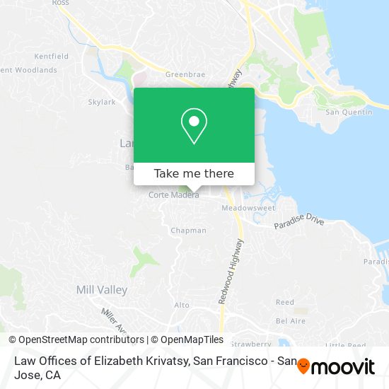 Law Offices of Elizabeth Krivatsy map