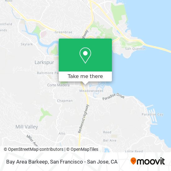 Bay Area Barkeep map