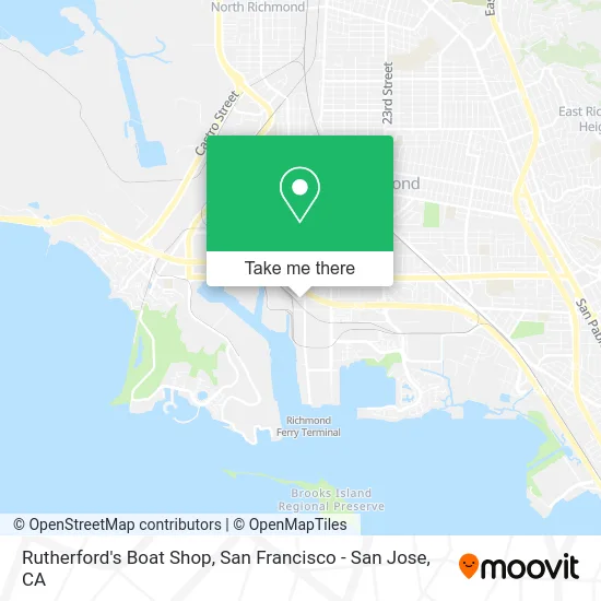 Rutherford's Boat Shop map