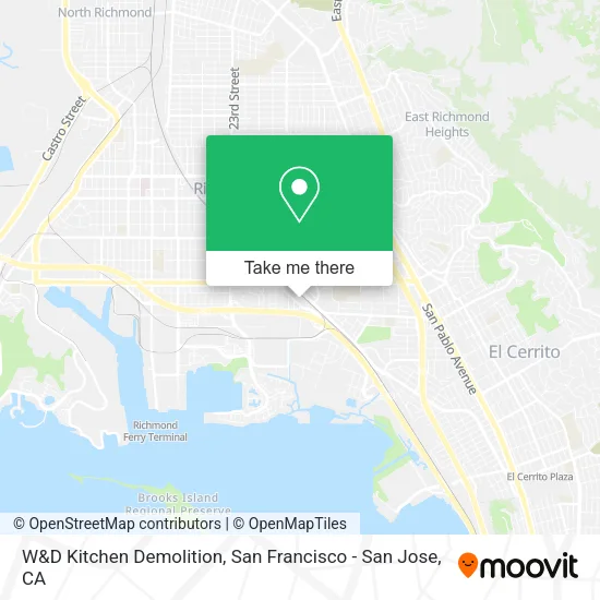 W&D Kitchen Demolition map