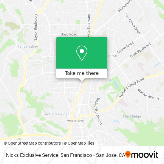 Nicks Exclusive Service map