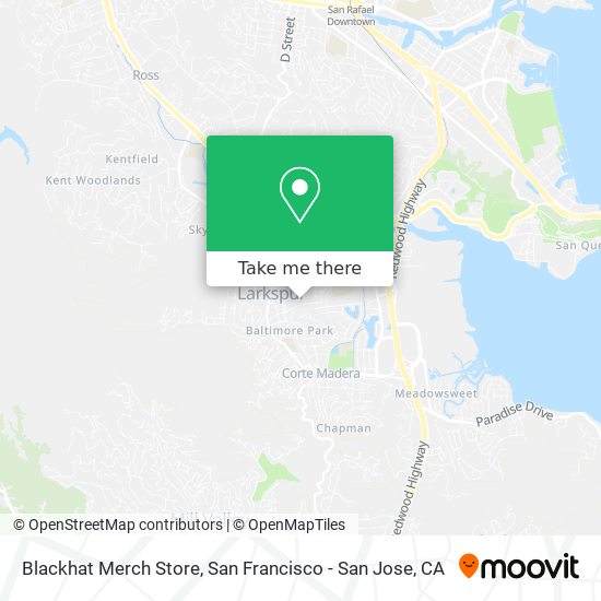 Mapa de Blackhat Merch Store