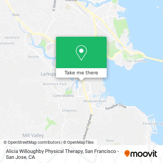 Mapa de Alicia Willoughby Physical Therapy