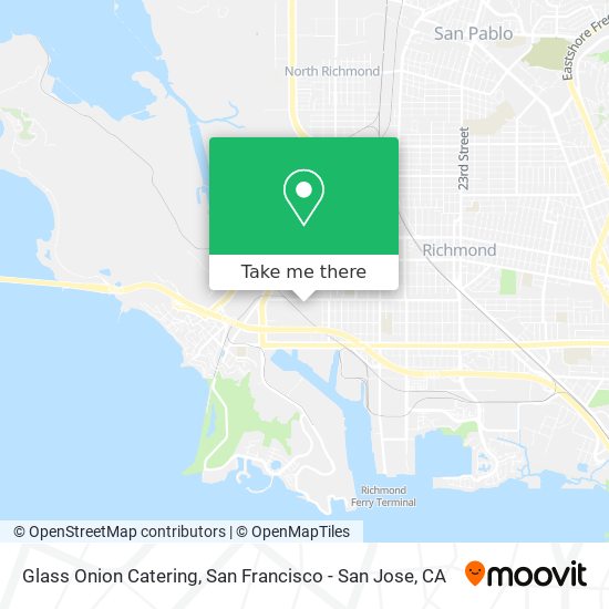 Glass Onion Catering map