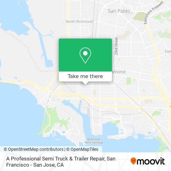 Mapa de A Professional Semi Truck & Trailer Repair