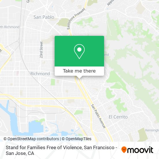 Stand for Families Free of Violence map