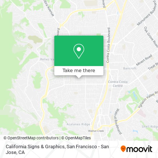 Mapa de California Signs & Graphics