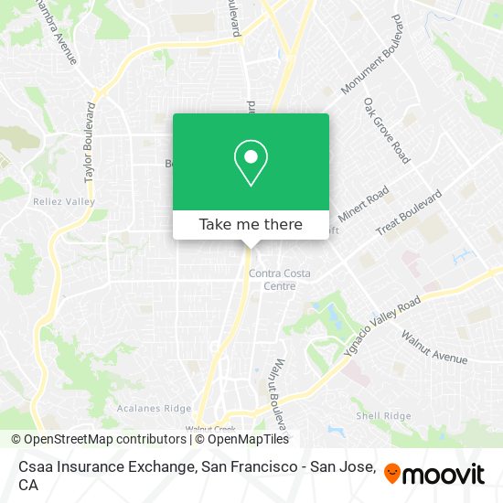 Mapa de Csaa Insurance Exchange