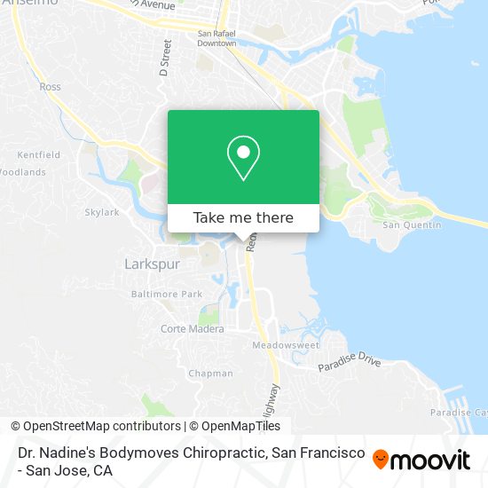 Mapa de Dr. Nadine's Bodymoves Chiropractic