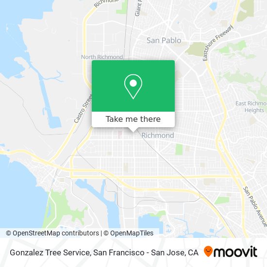 Gonzalez Tree Service map