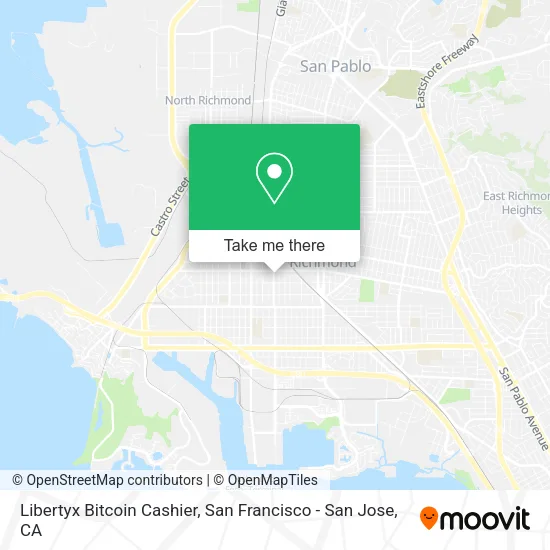 Libertyx Bitcoin Cashier map