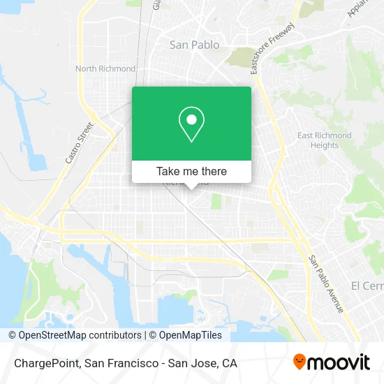 Mapa de ChargePoint
