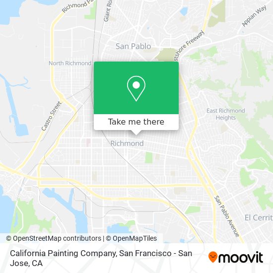 Mapa de California Painting Company