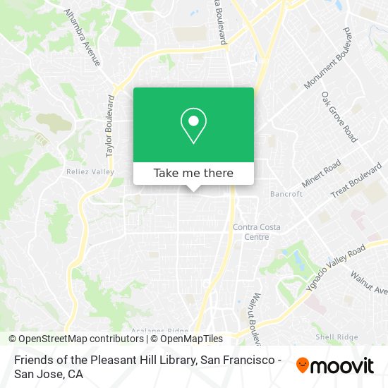 Friends of the Pleasant Hill Library map