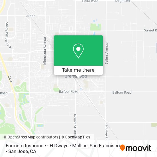 Farmers Insurance - H Dwayne Mullins map