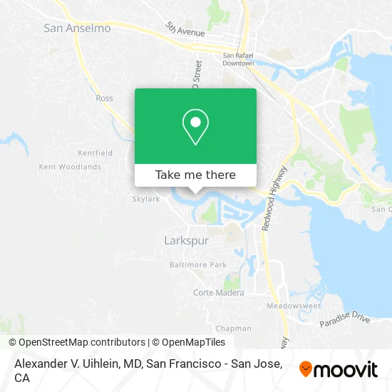 Alexander V. Uihlein, MD map