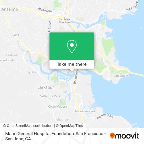 Mapa de Marin General Hospital Foundation