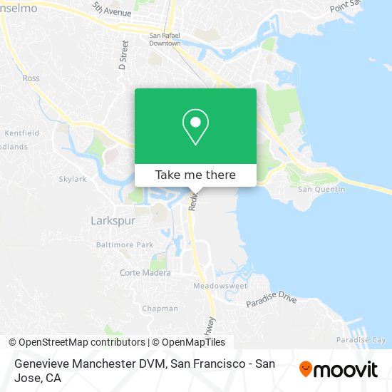 Genevieve Manchester DVM map