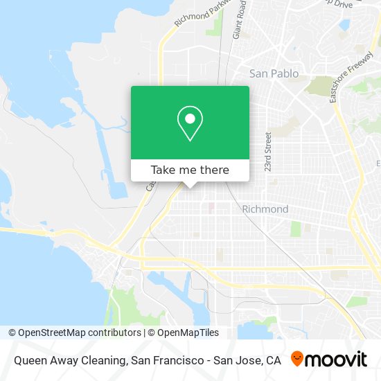 Queen Away Cleaning map