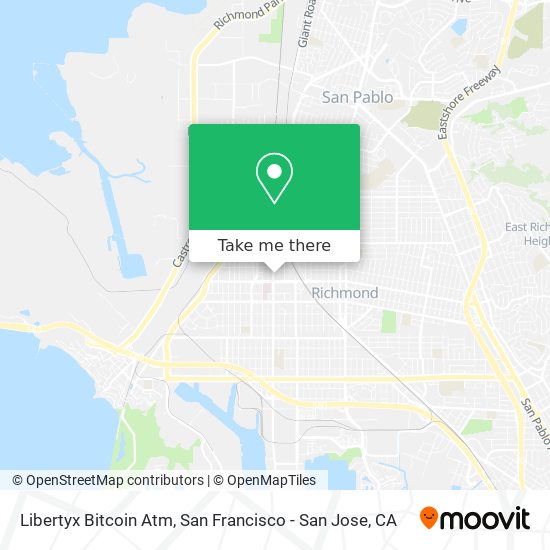 Mapa de Libertyx Bitcoin Atm